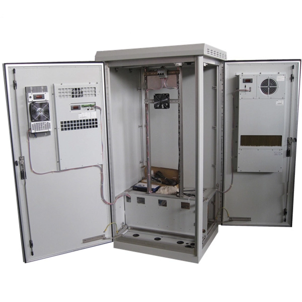 What equipment is included in a standard network cabinet 
